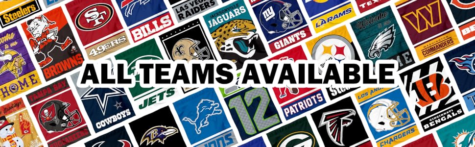 NFL Garden Flags, All Teams Available