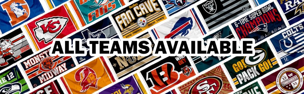 NFL 3x5 Flags, All Teams Available