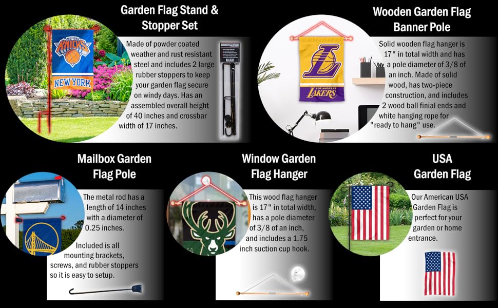 NBA Garden Flag Accessories