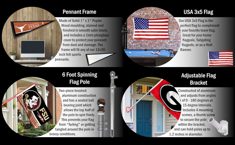 NCAA Pennant Accessories