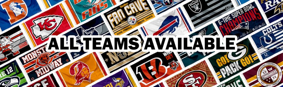 NFL 3x5 Flags, All Teams Available