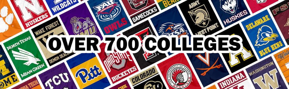 NCAA Garden Flags, Over 700 Colleges