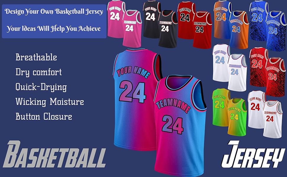 Custom basketball jersey