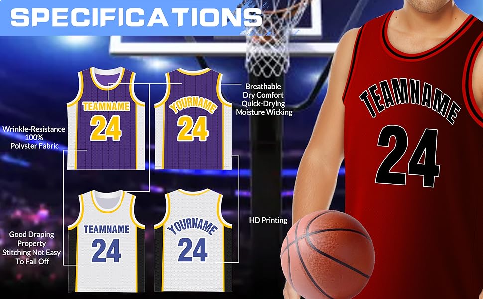 personalized basketball jersey